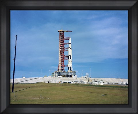 Framed Apollo Saturn 501 Launch Vehicle Mated to the Apollo Spacecraft Print