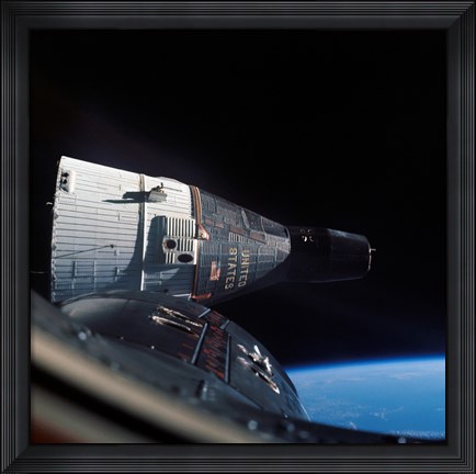 Framed Gemini 7 Spacecraft in Earth Orbit Print