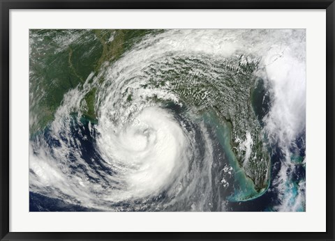 Framed Hurricane Isaac in the Gulf of Mexico Print