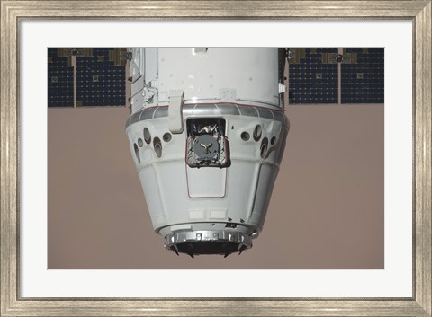 Framed SpaceX Dragon Commercial Cargo Craft Print