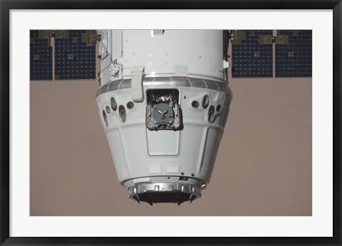 Framed SpaceX Dragon Commercial Cargo Craft Print