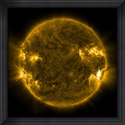 Framed Solar Activity on the Sun Print