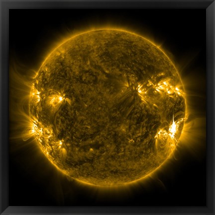 Framed Solar Activity on the Sun Print
