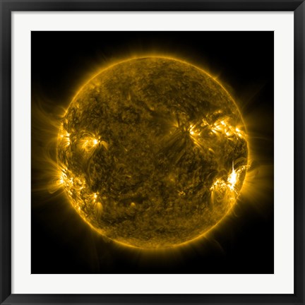 Framed Solar Activity on the Sun Print