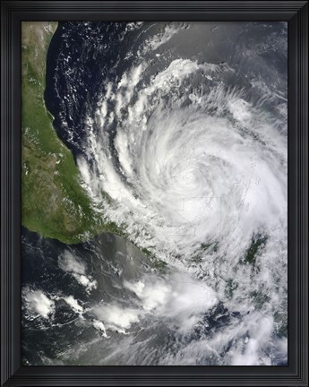 Framed Hurricane Ernesto Print