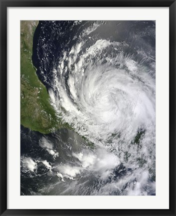 Framed Hurricane Ernesto Print