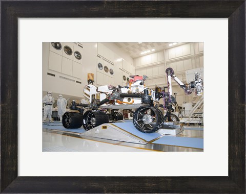 Framed Curiosity Rover in the Testing Facility Print