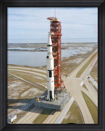 Framed High Angle view  of Apollo 14 Print