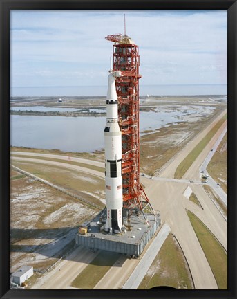 Framed High Angle view  of Apollo 14 Print