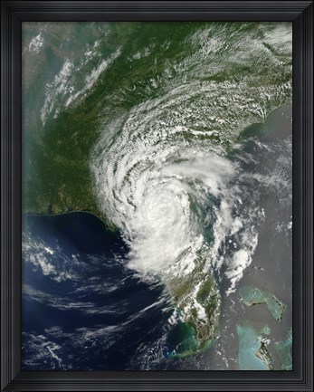 Framed Tropical Storm Beryl Soaking parts of Northern Florida and Southern Georgia Print
