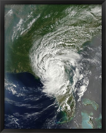 Framed Tropical Storm Beryl Soaking parts of Northern Florida and Southern Georgia Print