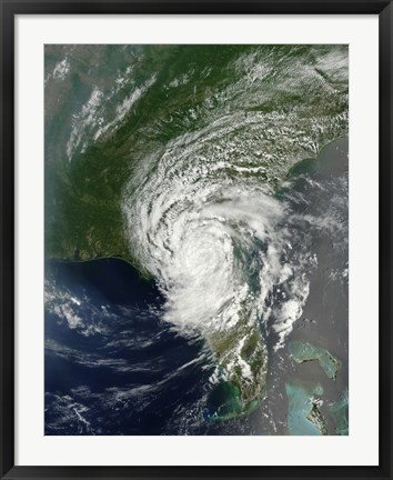 Framed Tropical Storm Beryl Soaking parts of Northern Florida and Southern Georgia Print