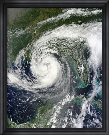 Framed Tropical Storm Isaac Moving through the Gulf of Mexico Print
