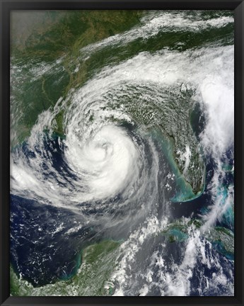 Framed Tropical Storm Isaac Moving through the Gulf of Mexico Print