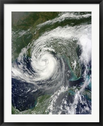 Framed Tropical Storm Isaac Moving through the Gulf of Mexico Print