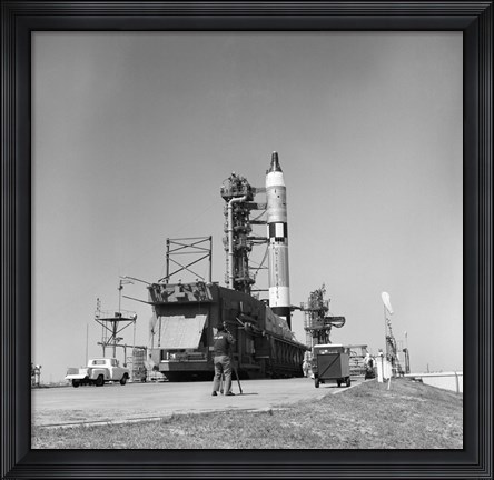 Framed View of the Gemini-Titan 3 on its Launch Pad at Cape Canaveral, Florida Print