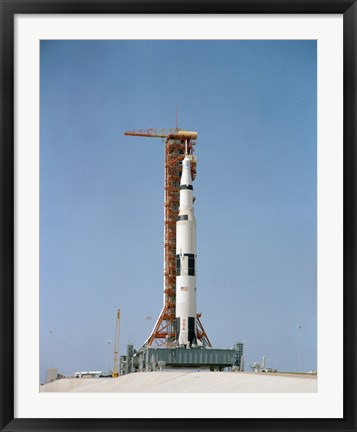 Framed Apollo 10 Space Vehicle on the Launch Pad at Kennedy Space Center Print