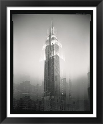 Framed Empire State Building Motion Landscape #2 Print