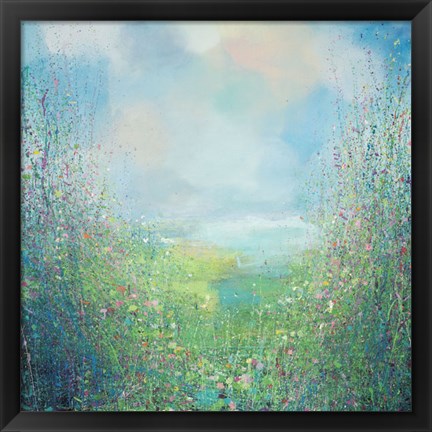 Framed Flower Field Print