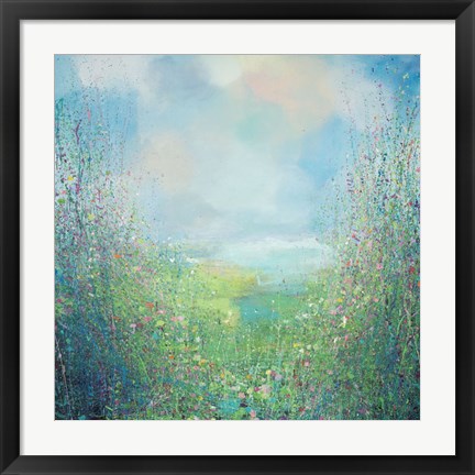 Framed Flower Field Print