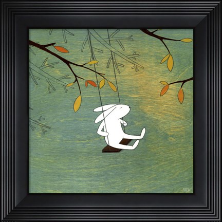 Framed Something is in the Air Print