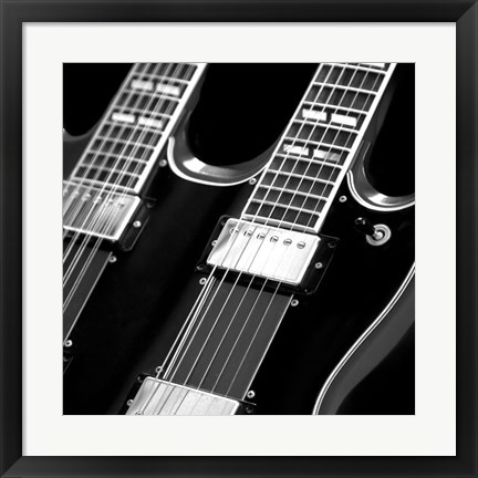 Framed Classic Guitar Detail I Print