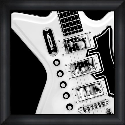 Framed Classic Guitar Detail II Print
