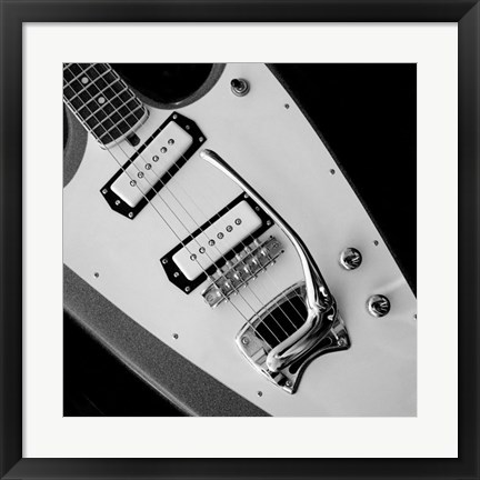 Framed Classic Guitar Detail VI Print