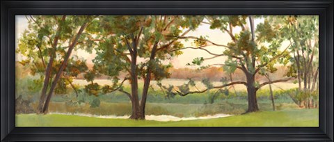 Framed Mill Stream Willows Print