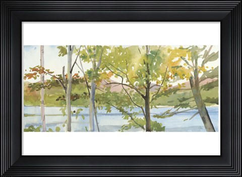 Framed Lake Study (right) Print