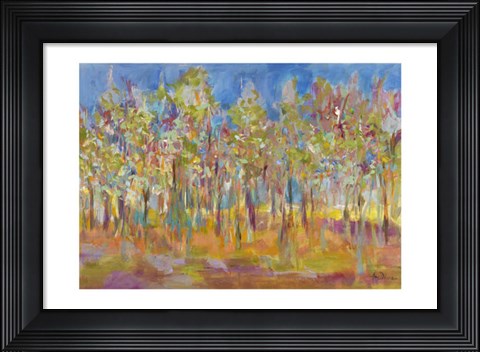 Framed Orchard in Orchid Print