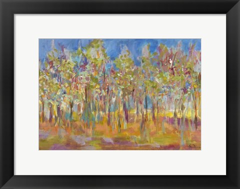 Framed Orchard in Orchid Print