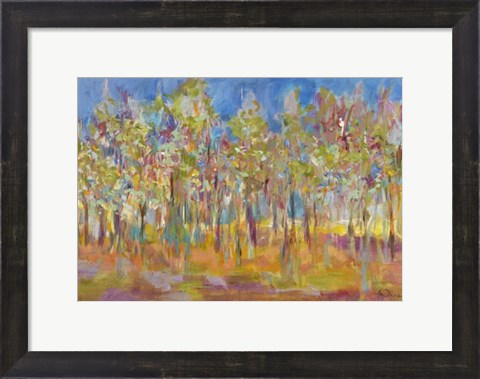 Framed Orchard in Orchid Print