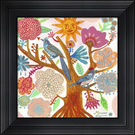 Framed Sun Tree Print
