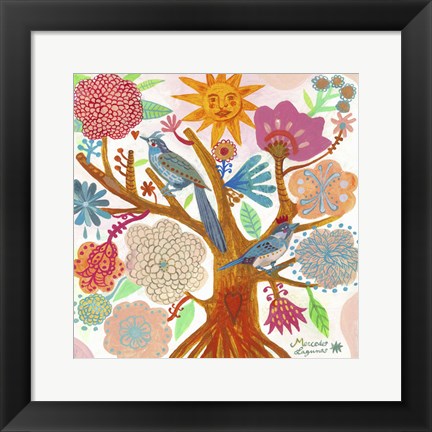 Framed Sun Tree Print