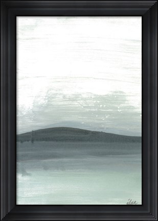 Framed Silver Silence: The Mountain Print