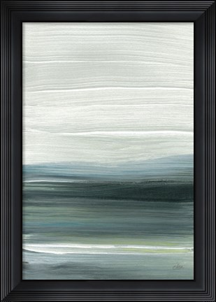 Framed Silver Silence: Opal Sky Print