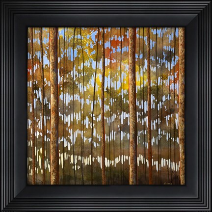 Framed Tarnished Wood Print