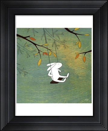 Framed Something is in the Air Print