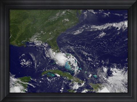 Framed Tropical Storm Bonnie Print