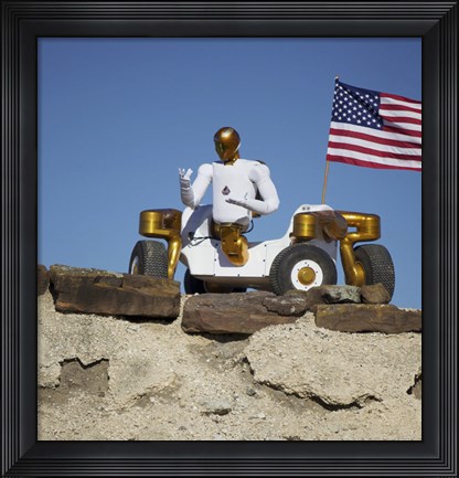 Framed Robonaut 2 Poses Atop its New Wheeled base, Centaur 2 Print