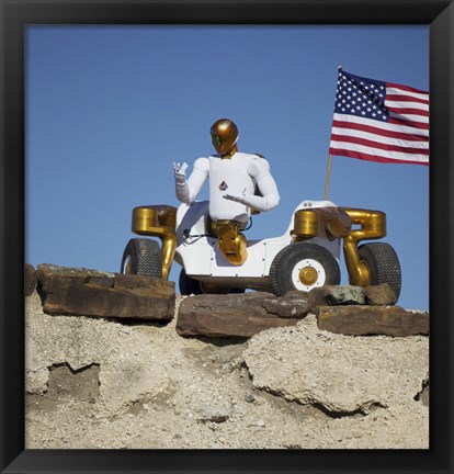 Framed Robonaut 2 Poses Atop its New Wheeled base, Centaur 2 Print