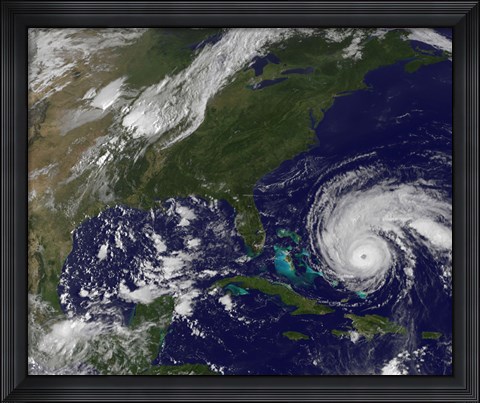 Framed Hurricane Earl Print