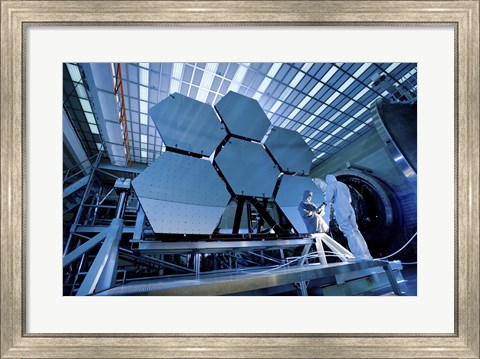 Framed James Webb Space Telescope Array being Tested in the X-ray and Cryogenic Facility Print