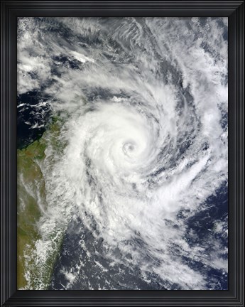 Framed Tropical Cyclone Bingiza Print