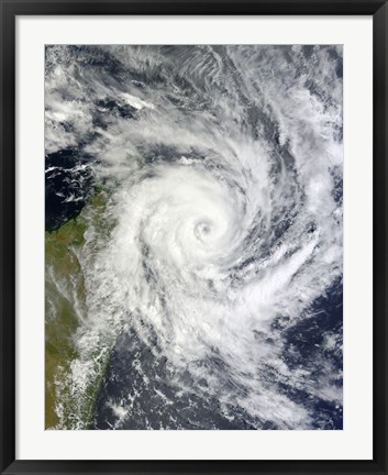 Framed Tropical Cyclone Bingiza Print