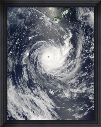 Framed Tropical Cyclone Wilma Print