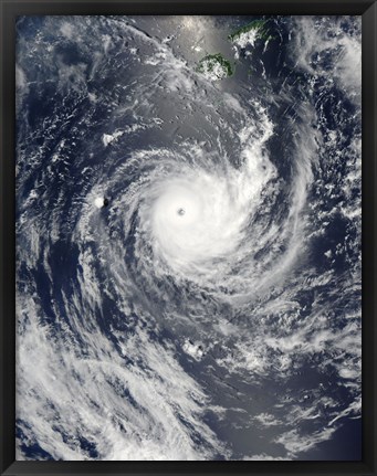 Framed Tropical Cyclone Wilma Print