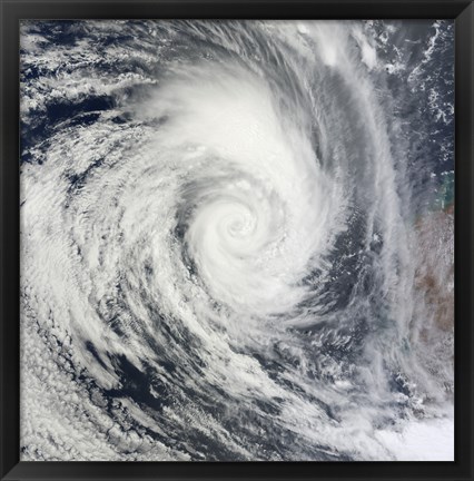 Framed Tropical Cyclone Dianne Print