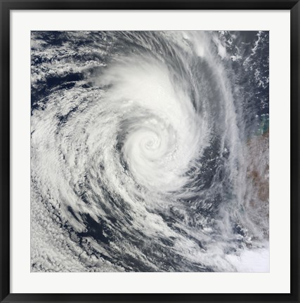 Framed Tropical Cyclone Dianne Print